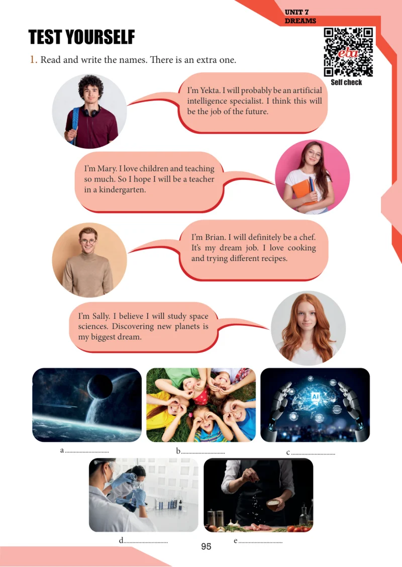 7. Sınıf İngilizce Ders Kitabı Cevapları Meb Yayınları Sayfa 95