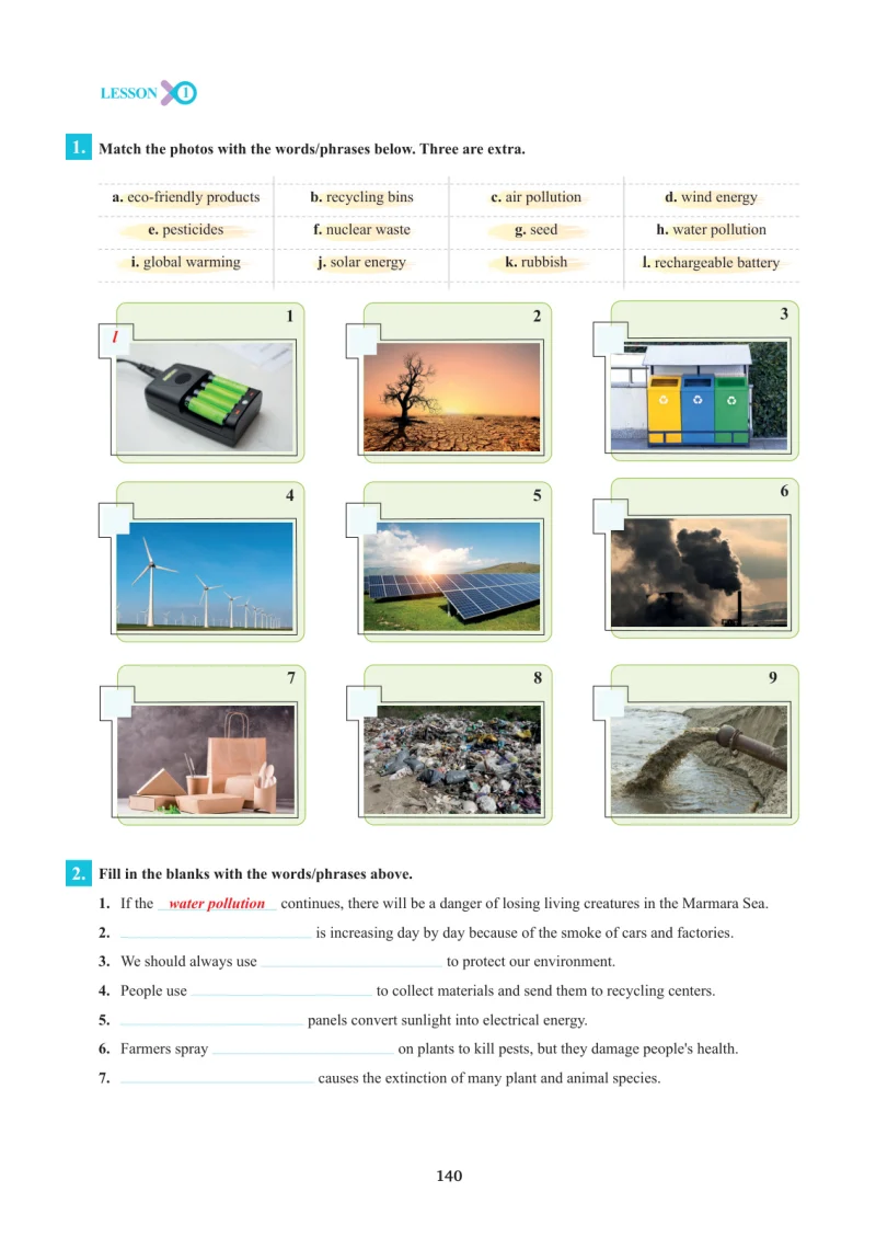 7. Sınıf İngilizce Ders Kitabı Cevapları SDR İpekyolu Yayınları Sayfa 140