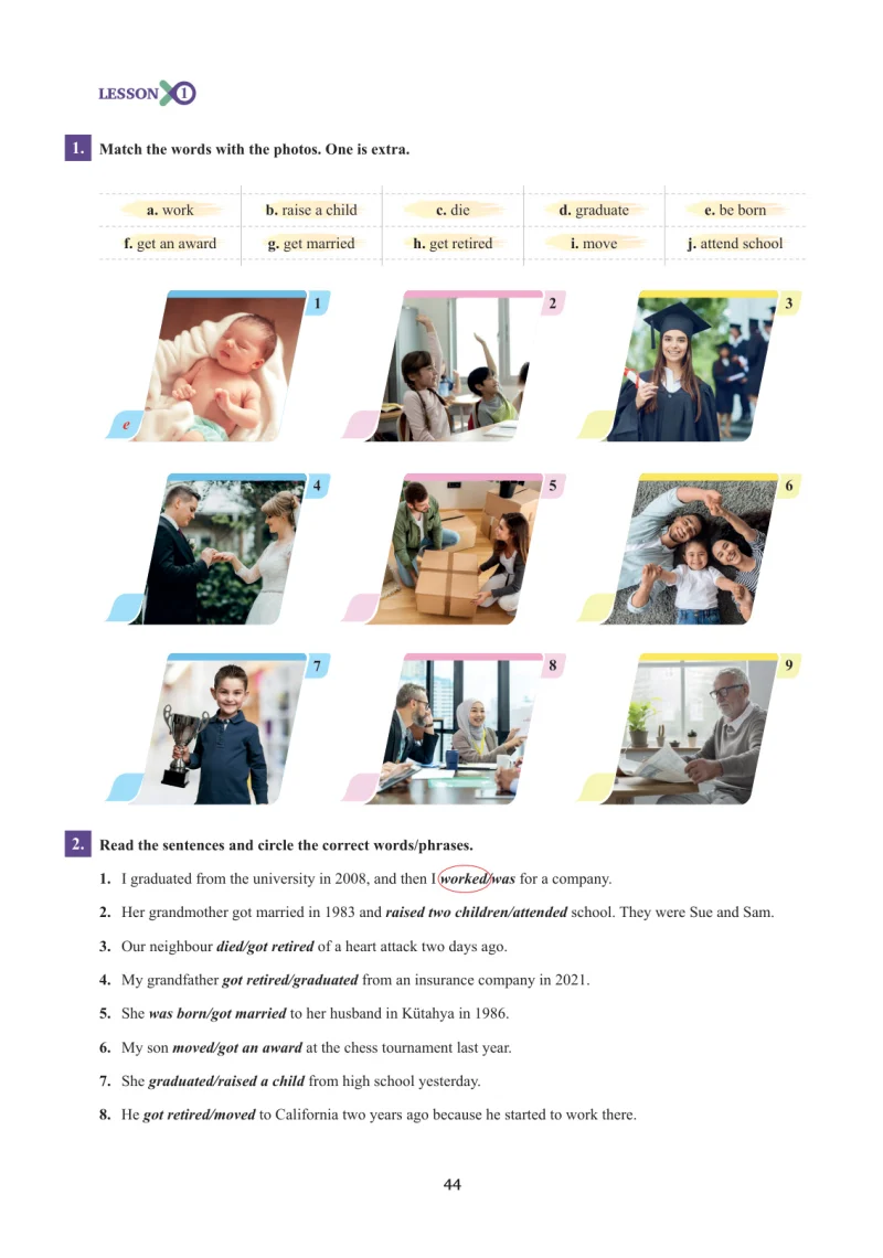 7. Sınıf İngilizce Ders Kitabı Cevapları SDR İpekyolu Yayınları Sayfa 44