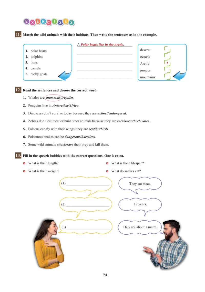 7. Sınıf İngilizce Ders Kitabı Cevapları SDR İpekyolu Yayınları Sayfa 74