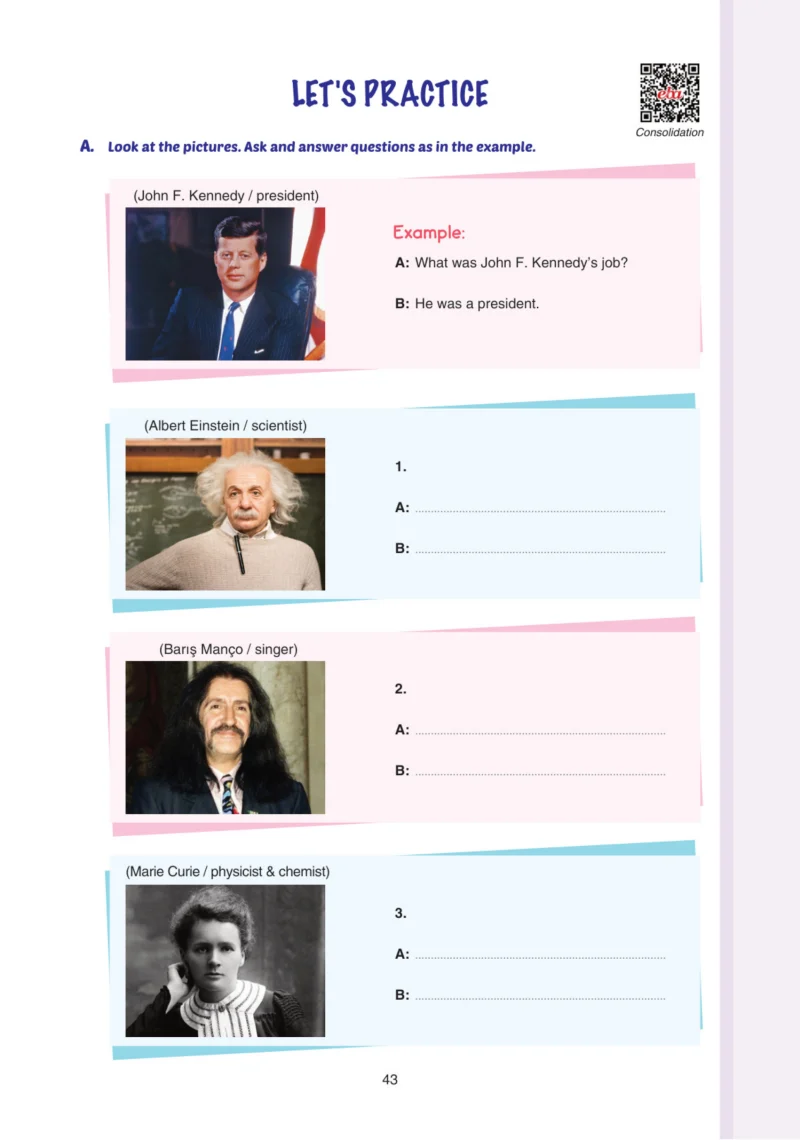 7. Sınıf İngilizce Ders Kitabı Cevapları Yıldırım Yayınları Sayfa 43