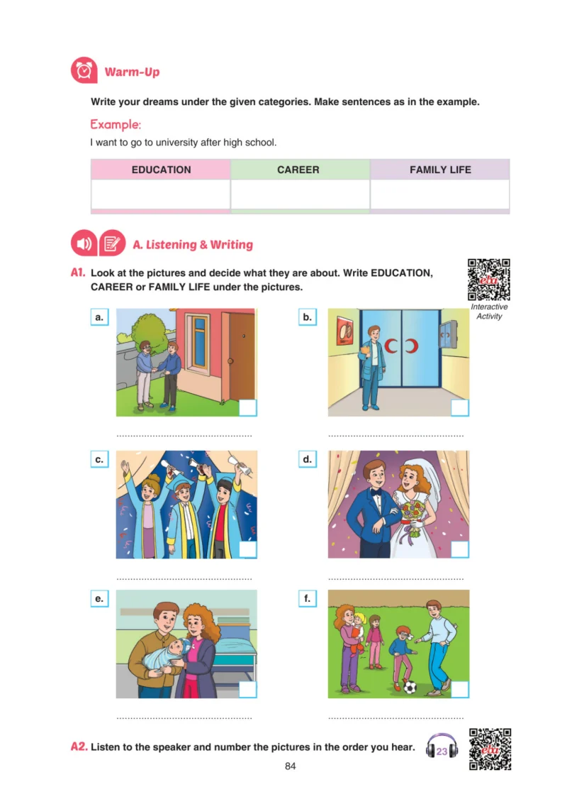 7. Sınıf İngilizce Ders Kitabı Cevapları Yıldırım Yayınları Sayfa 84