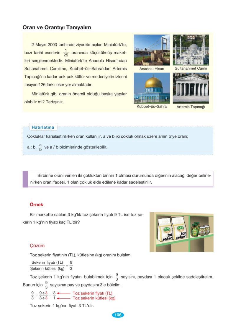 7. Sınıf Matematik Ders Kitabı Cevapları Berkay Yayınları Sayfa 106