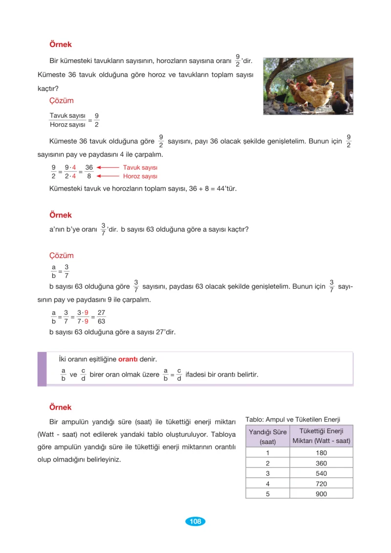 7. Sınıf Matematik Ders Kitabı Cevapları Berkay Yayınları Sayfa 108