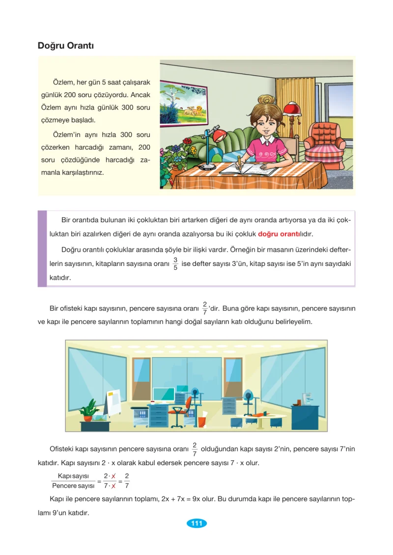 7. Sınıf Matematik Ders Kitabı Cevapları Berkay Yayınları Sayfa 111