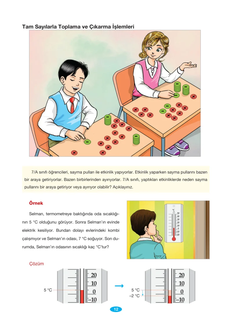 7. Sınıf Matematik Ders Kitabı Cevapları Berkay Yayınları Sayfa 12