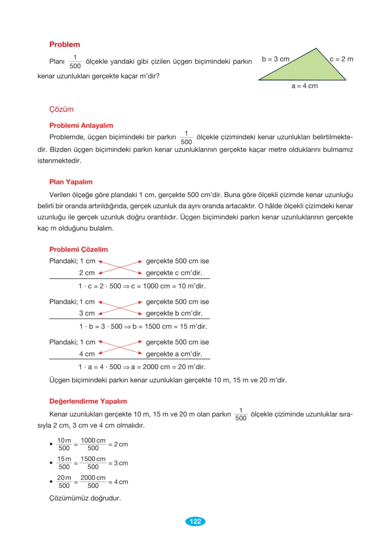 7. Sınıf Matematik Ders Kitabı Cevapları Berkay Yayınları Sayfa 122