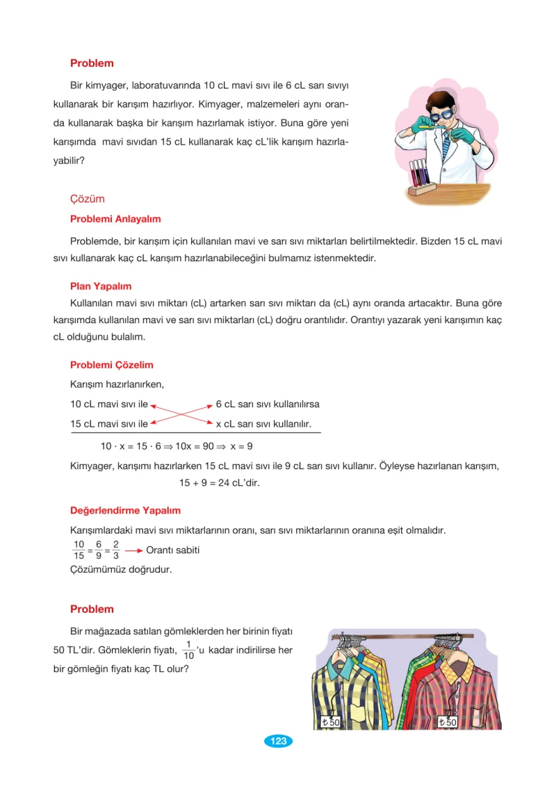 7. Sınıf Matematik Ders Kitabı Cevapları Berkay Yayınları Sayfa 123