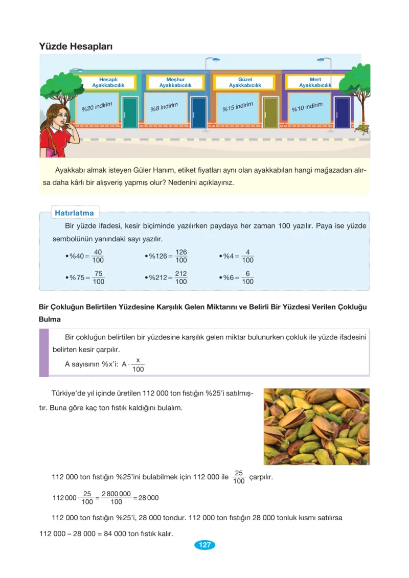 7. Sınıf Matematik Ders Kitabı Cevapları Berkay Yayınları Sayfa 127