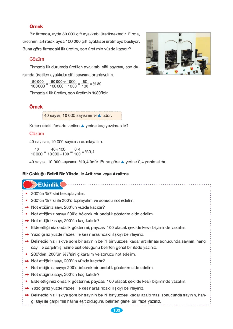 7. Sınıf Matematik Ders Kitabı Cevapları Berkay Yayınları Sayfa 133