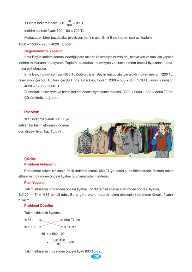 7. Sınıf Matematik Ders Kitabı Cevapları Berkay Yayınları Sayfa 138