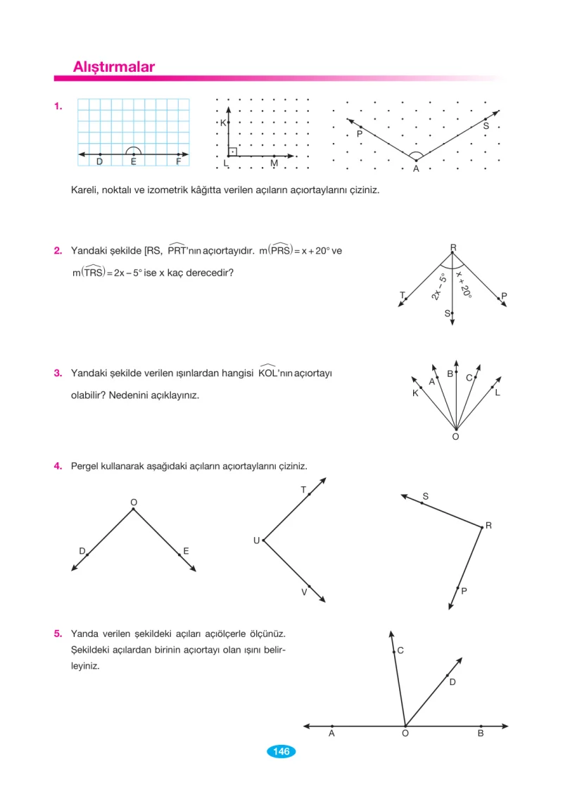 7. Sınıf Matematik Ders Kitabı Cevapları Berkay Yayınları Sayfa 146