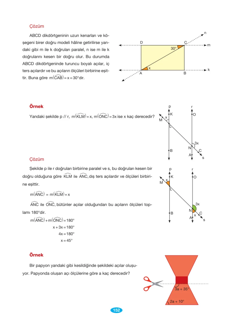 7. Sınıf Matematik Ders Kitabı Cevapları Berkay Yayınları Sayfa 152