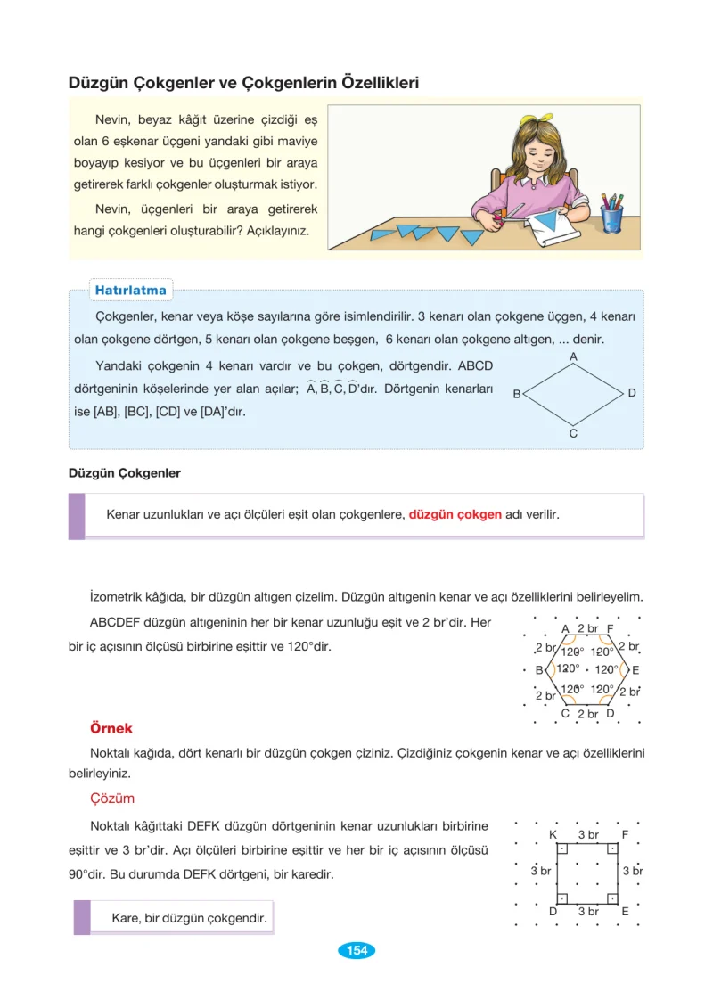 7. Sınıf Matematik Ders Kitabı Cevapları Berkay Yayınları Sayfa 154