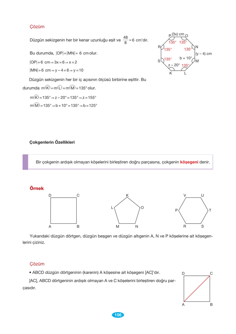 7. Sınıf Matematik Ders Kitabı Cevapları Berkay Yayınları Sayfa 156