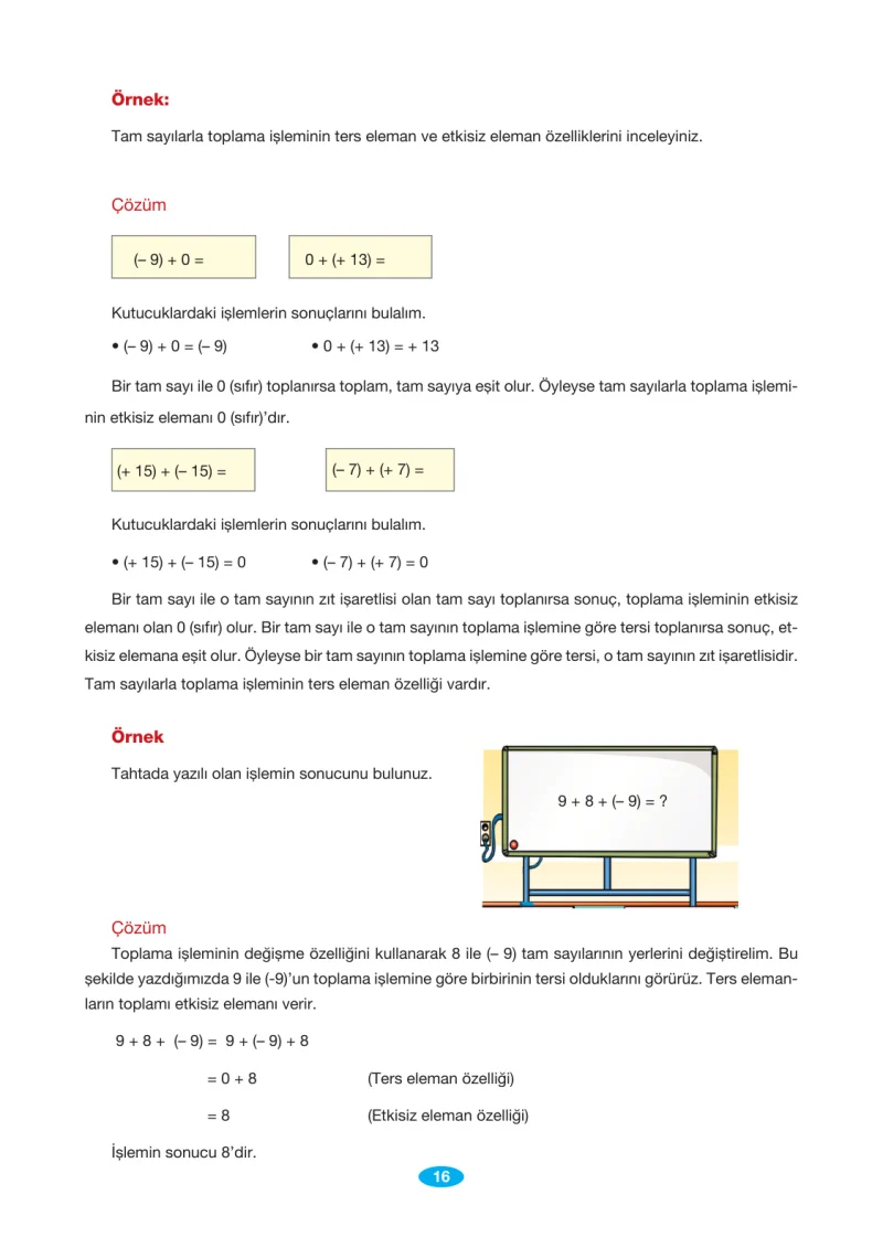 7. Sınıf Matematik Ders Kitabı Cevapları Berkay Yayınları Sayfa 16