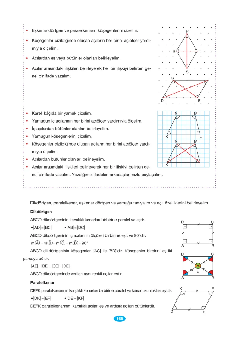 7. Sınıf Matematik Ders Kitabı Cevapları Berkay Yayınları Sayfa 165