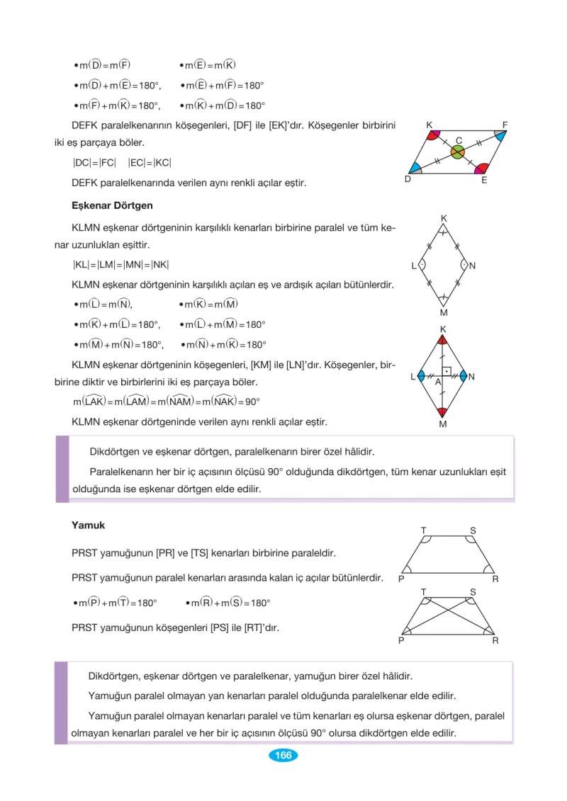 7. Sınıf Matematik Ders Kitabı Cevapları Berkay Yayınları Sayfa 166