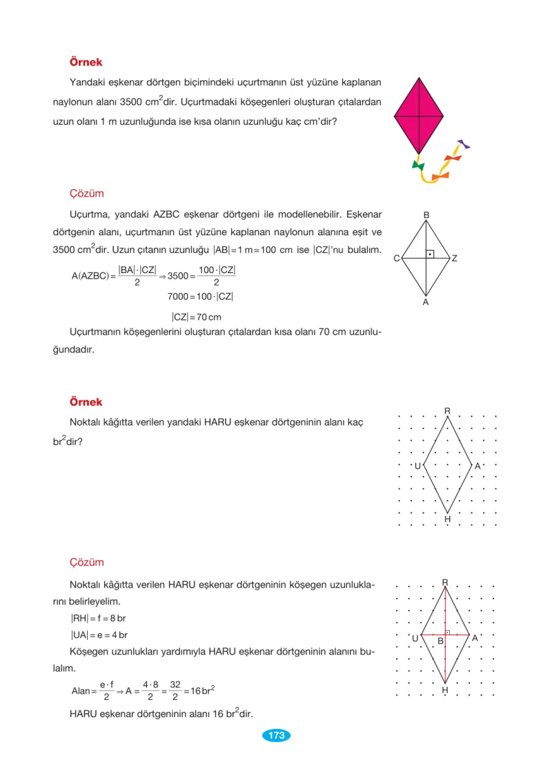 7. Sınıf Matematik Ders Kitabı Cevapları Berkay Yayınları Sayfa 173
