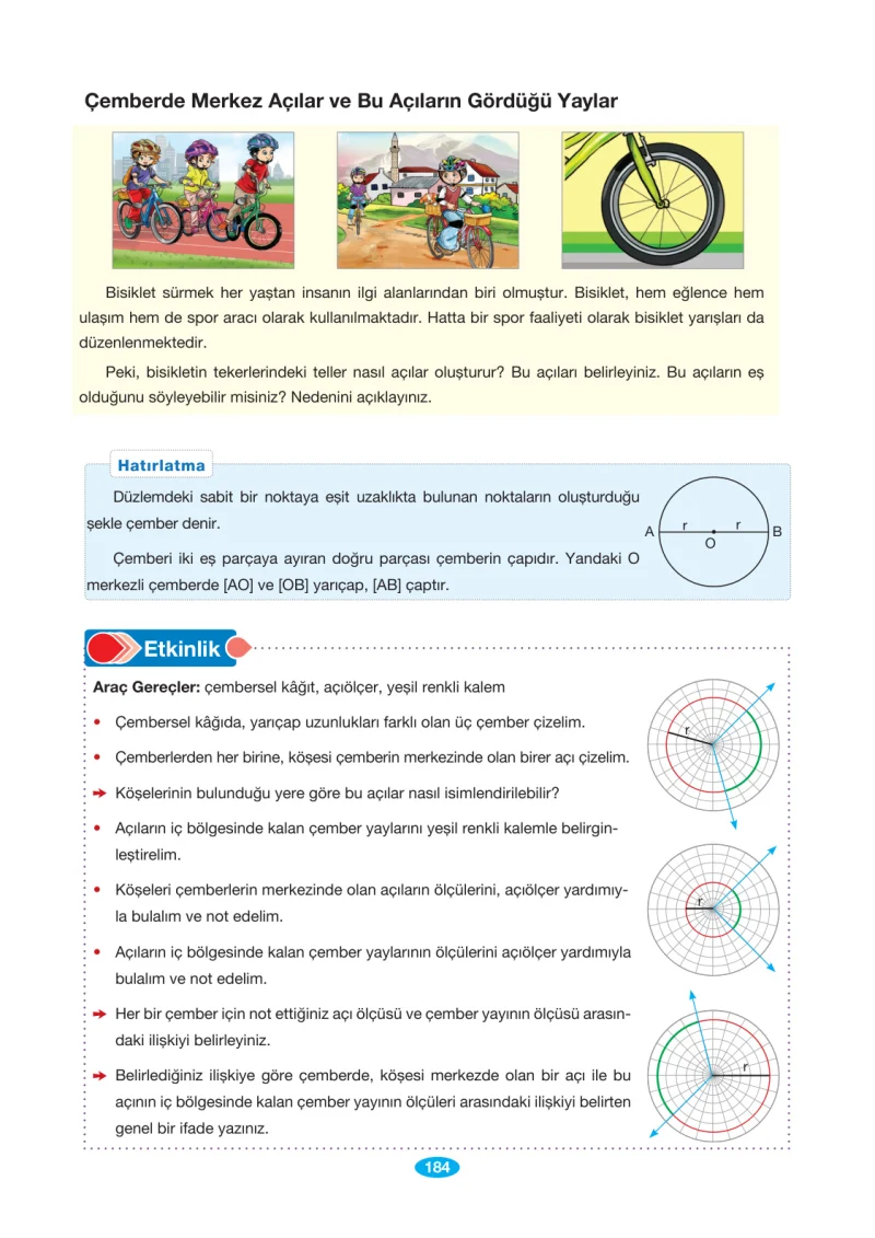 7. Sınıf Matematik Ders Kitabı Cevapları Berkay Yayınları Sayfa 184