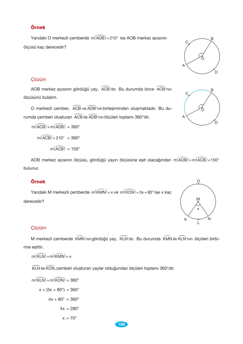 7. Sınıf Matematik Ders Kitabı Cevapları Berkay Yayınları Sayfa 186