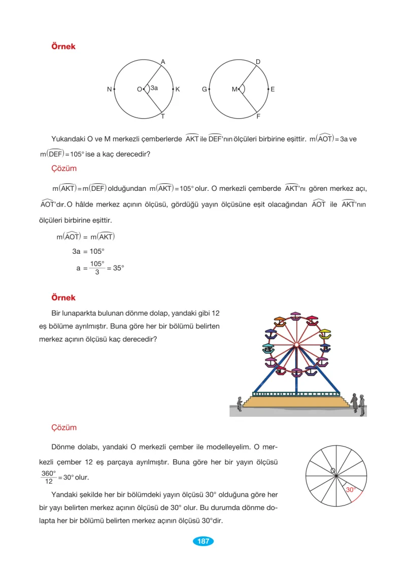 7. Sınıf Matematik Ders Kitabı Cevapları Berkay Yayınları Sayfa 187