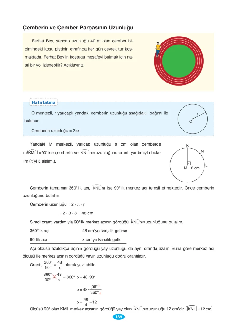 7. Sınıf Matematik Ders Kitabı Cevapları Berkay Yayınları Sayfa 189