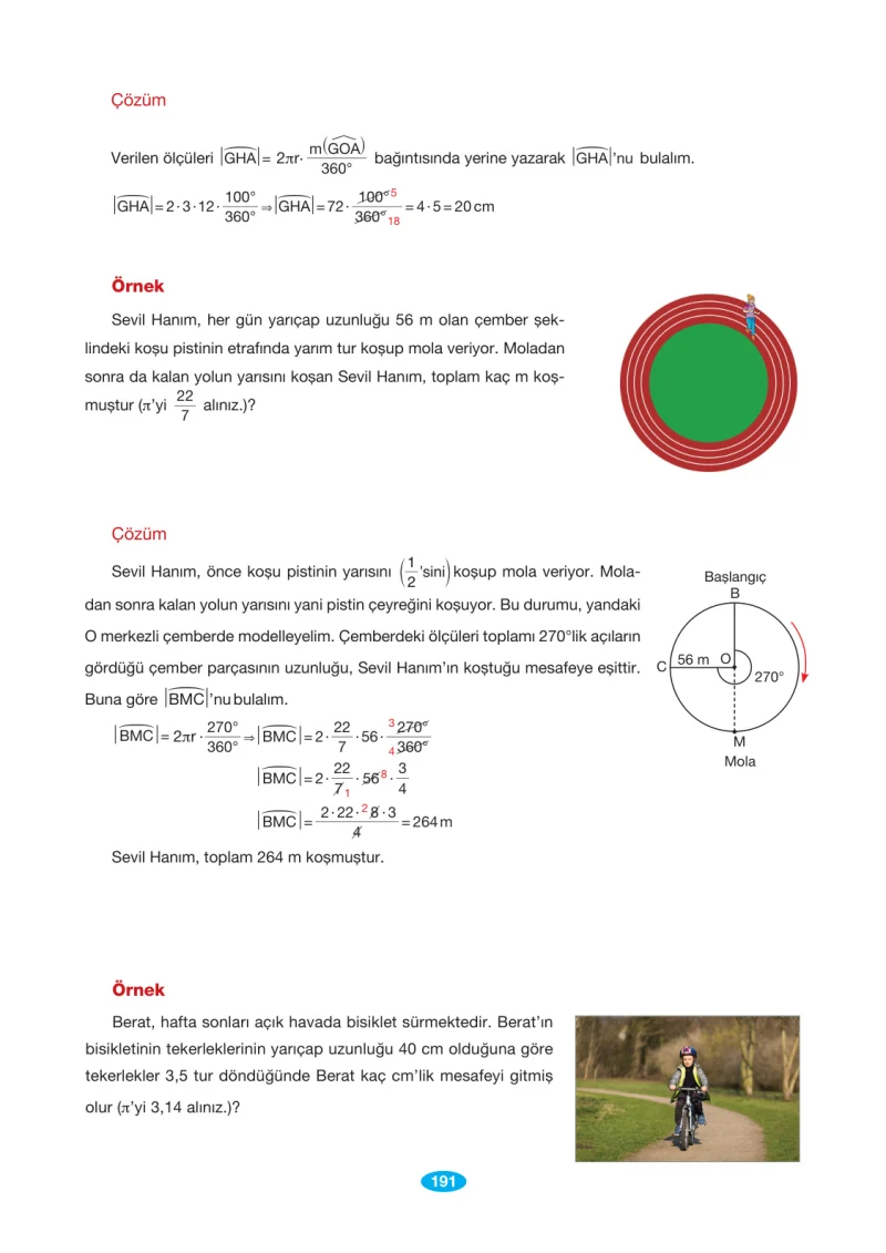 7. Sınıf Matematik Ders Kitabı Cevapları Berkay Yayınları Sayfa 191