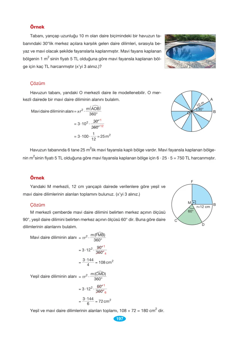 7. Sınıf Matematik Ders Kitabı Cevapları Berkay Yayınları Sayfa 197