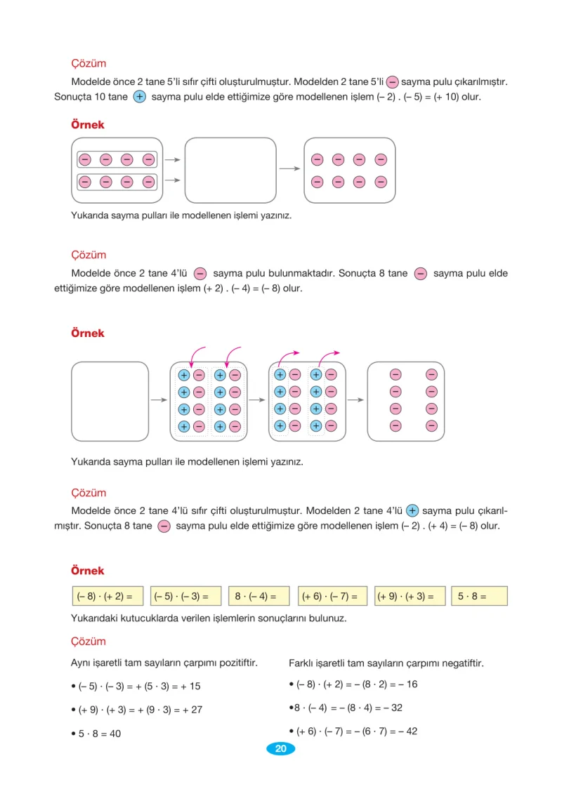 7. Sınıf Matematik Ders Kitabı Cevapları Berkay Yayınları Sayfa 20