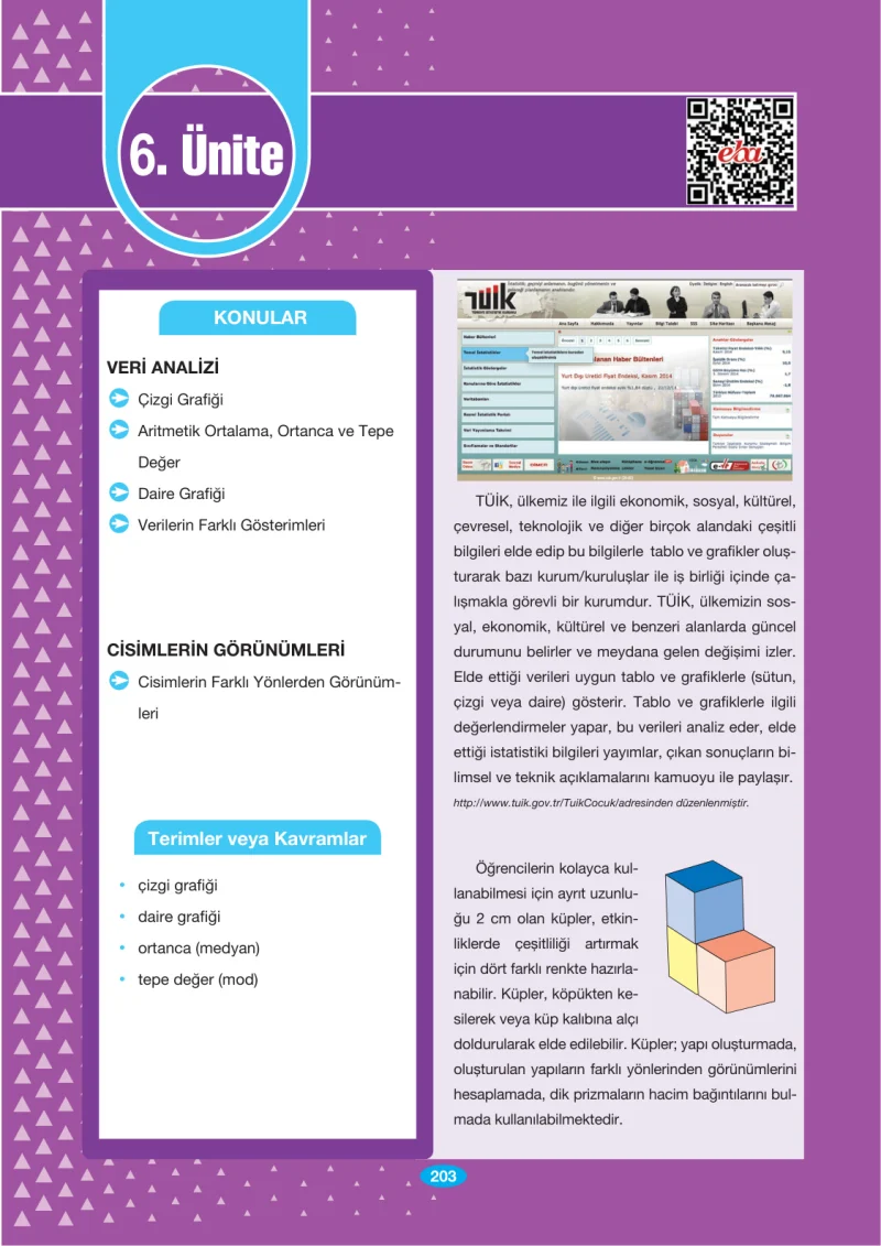 7. Sınıf Matematik Ders Kitabı Cevapları Berkay Yayınları Sayfa 203