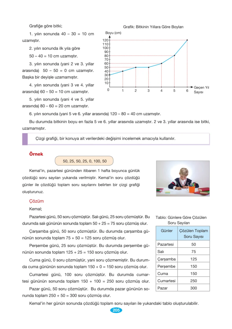 7. Sınıf Matematik Ders Kitabı Cevapları Berkay Yayınları Sayfa 205