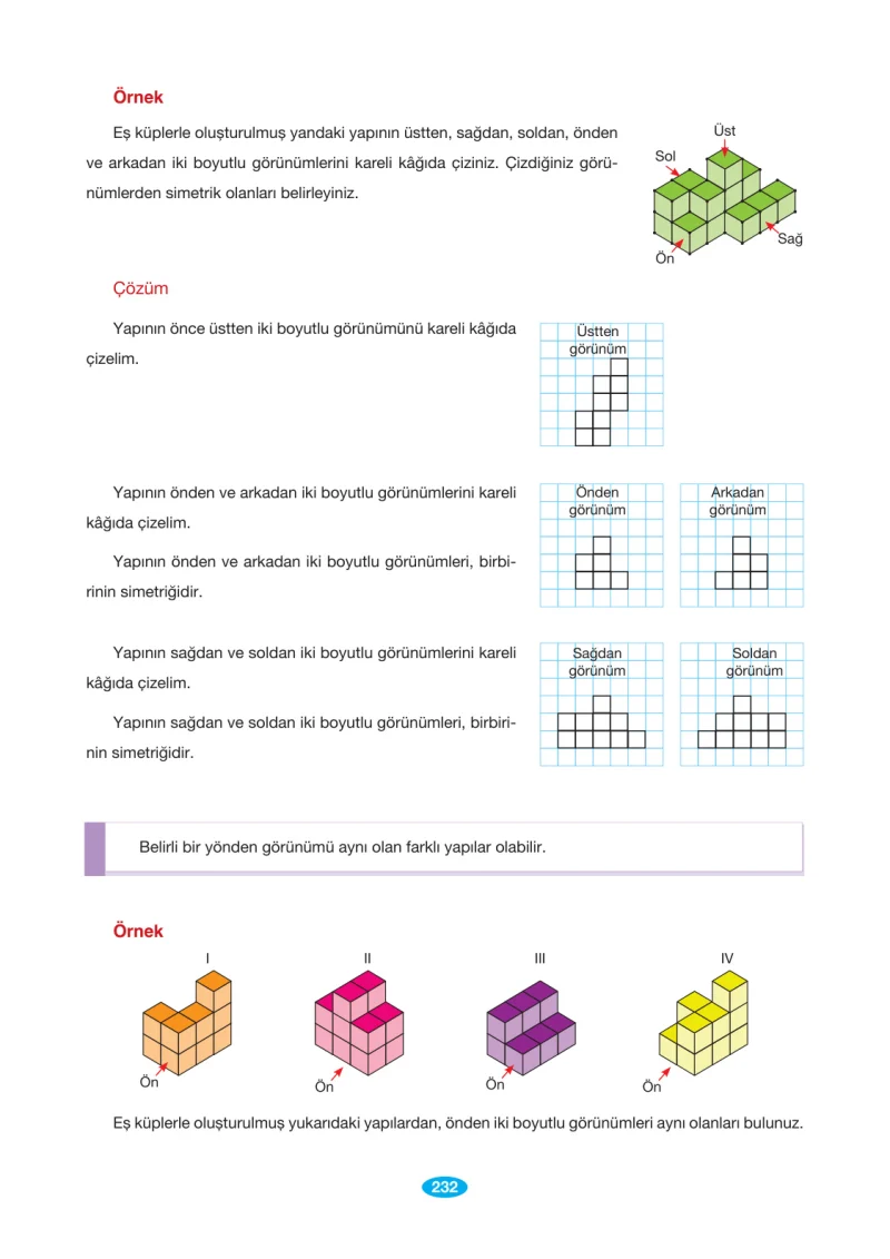 7. Sınıf Matematik Ders Kitabı Cevapları Berkay Yayınları Sayfa 232