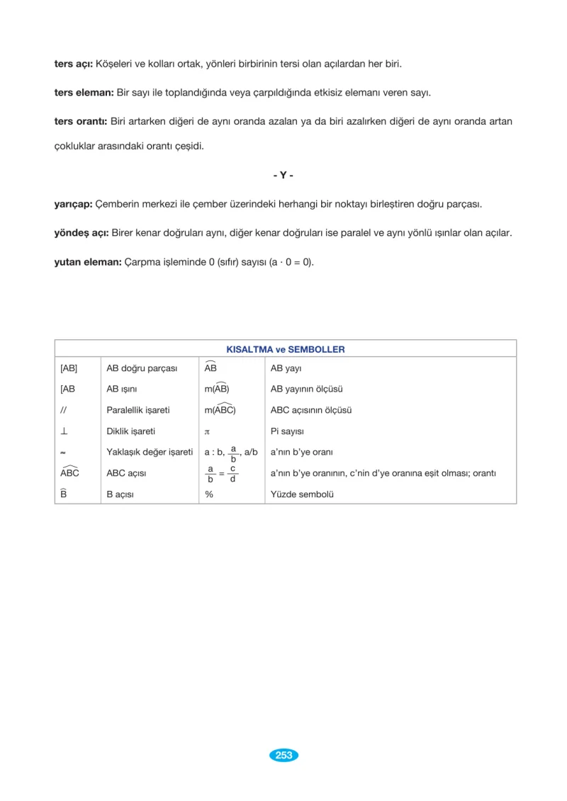 7. Sınıf Matematik Ders Kitabı Cevapları Berkay Yayınları Sayfa 253