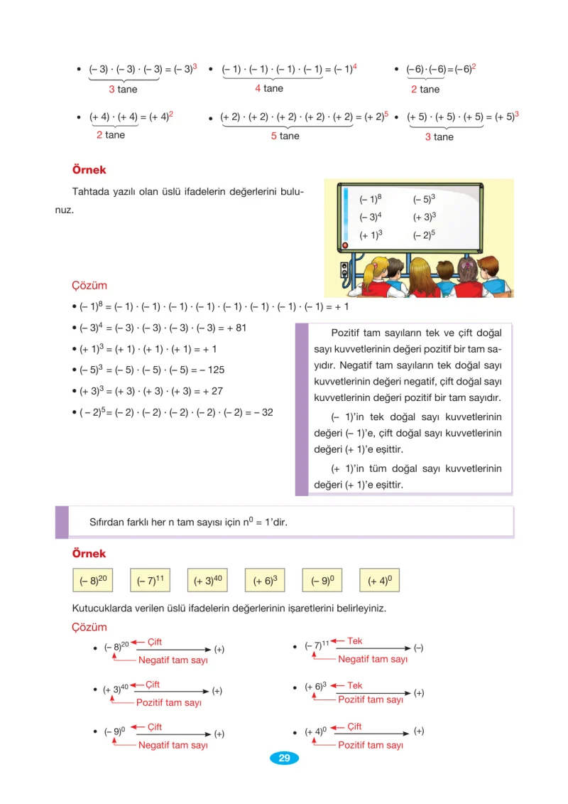 7. Sınıf Matematik Ders Kitabı Cevapları Berkay Yayınları Sayfa 29
