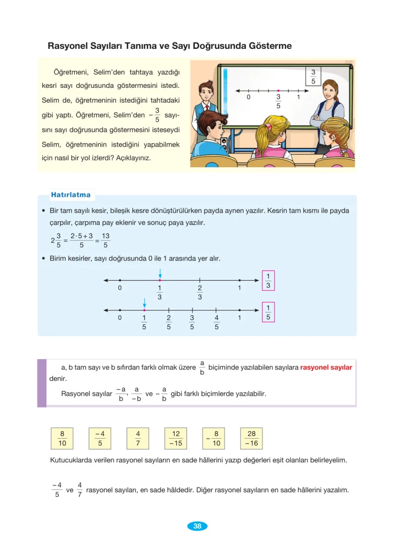 7. Sınıf Matematik Ders Kitabı Cevapları Berkay Yayınları Sayfa 38
