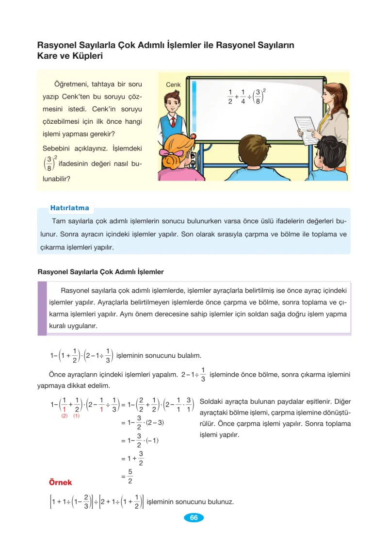 7. Sınıf Matematik Ders Kitabı Cevapları Berkay Yayınları Sayfa 66