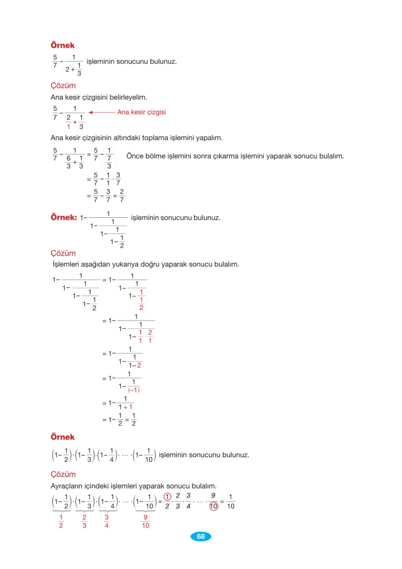 7. Sınıf Matematik Ders Kitabı Cevapları Berkay Yayınları Sayfa 68