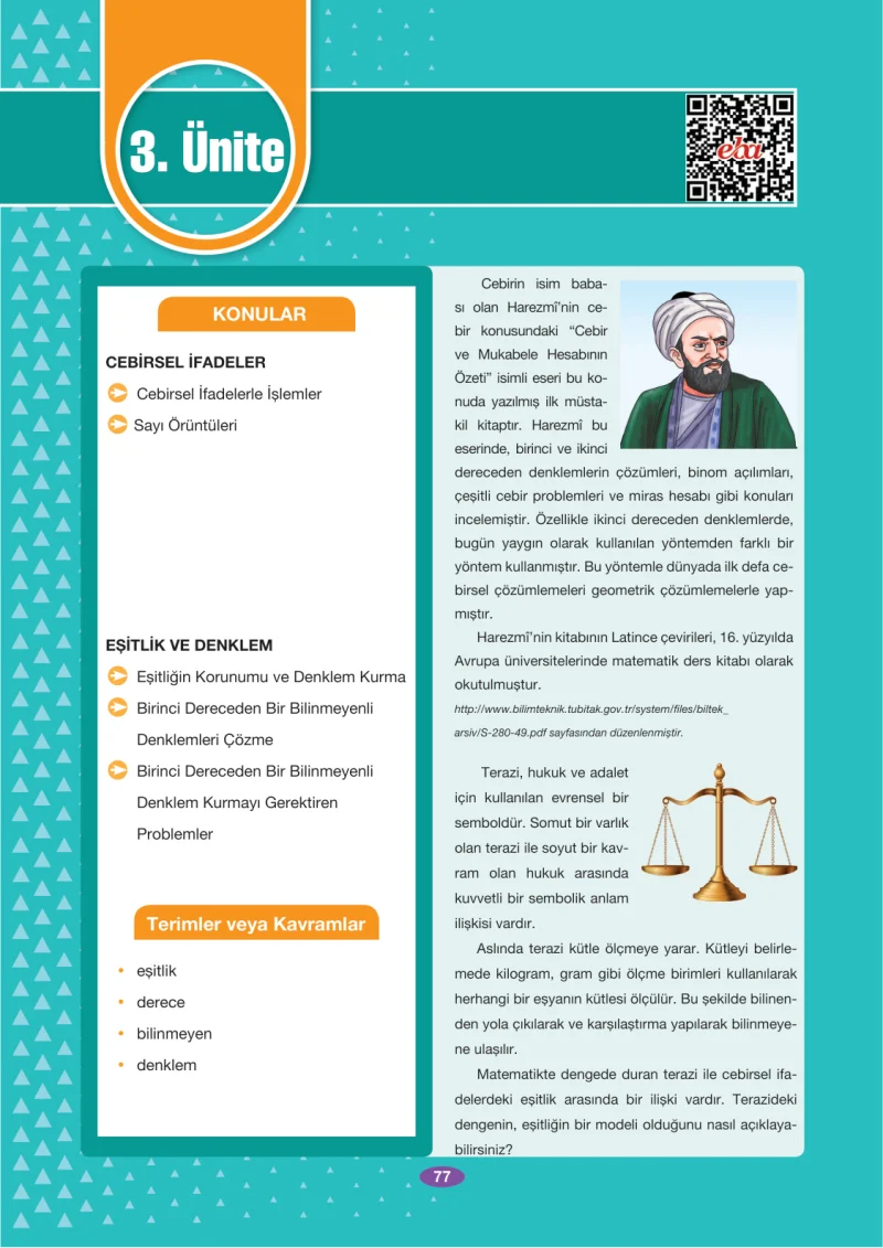 7. Sınıf Matematik Ders Kitabı Cevapları Berkay Yayınları Sayfa 77