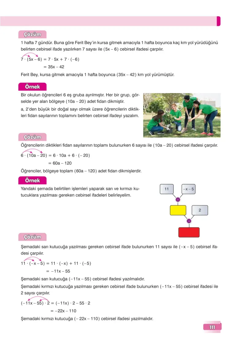7. Sınıf Matematik Ders Kitabı Cevapları Edat Yayınları Sayfa 111