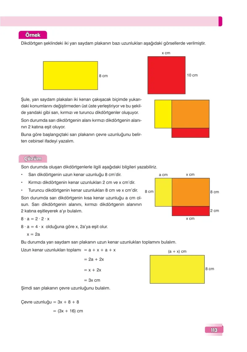 7. Sınıf Matematik Ders Kitabı Cevapları Edat Yayınları Sayfa 113