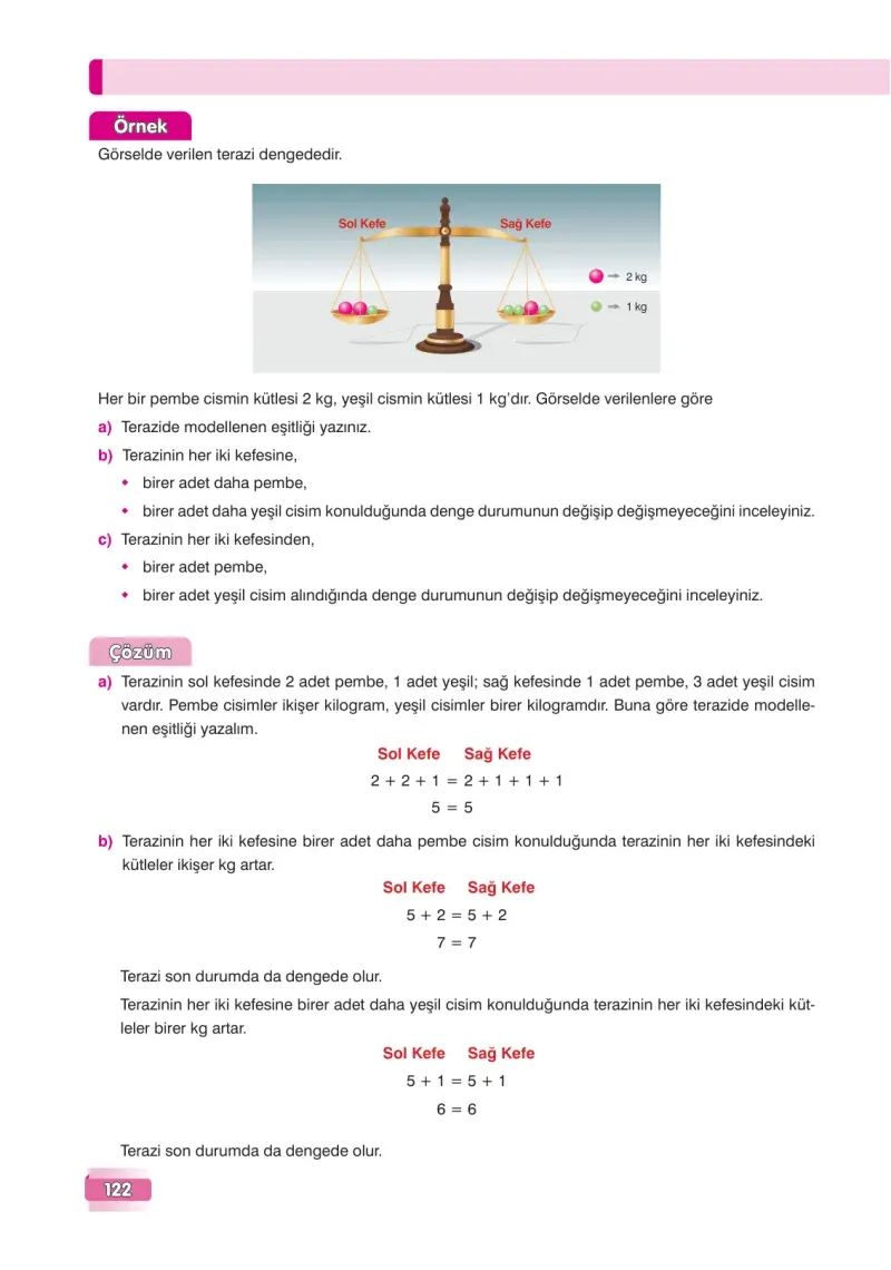 7. Sınıf Matematik Ders Kitabı Cevapları Edat Yayınları Sayfa 122