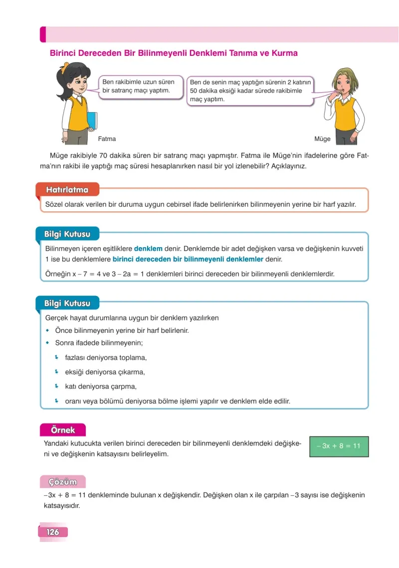 7. Sınıf Matematik Ders Kitabı Cevapları Edat Yayınları Sayfa 126