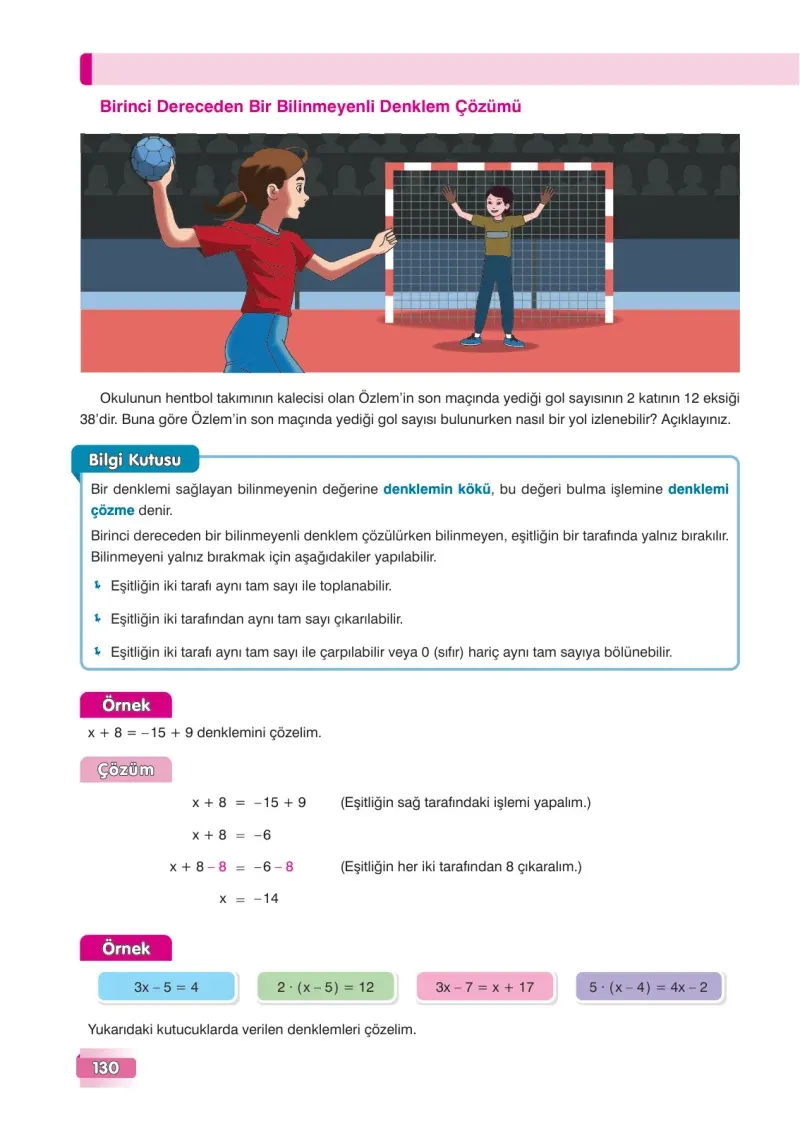 7. Sınıf Matematik Ders Kitabı Cevapları Edat Yayınları Sayfa 130