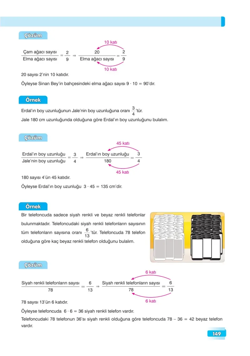 7. Sınıf Matematik Ders Kitabı Cevapları Edat Yayınları Sayfa 149