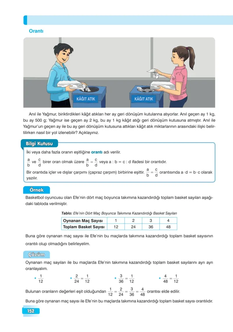 7. Sınıf Matematik Ders Kitabı Cevapları Edat Yayınları Sayfa 152