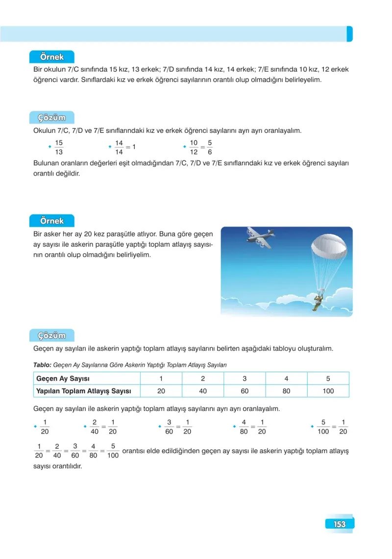 7. Sınıf Matematik Ders Kitabı Cevapları Edat Yayınları Sayfa 153