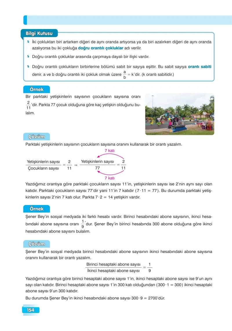 7. Sınıf Matematik Ders Kitabı Cevapları Edat Yayınları Sayfa 154