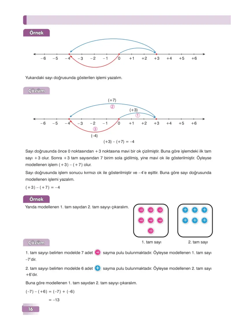 7. Sınıf Matematik Ders Kitabı Cevapları Edat Yayınları Sayfa 16