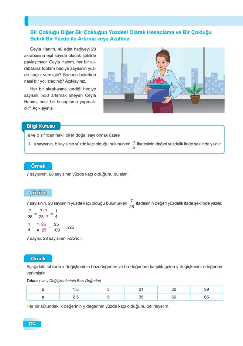 7. Sınıf Matematik Ders Kitabı Cevapları Edat Yayınları Sayfa 174
